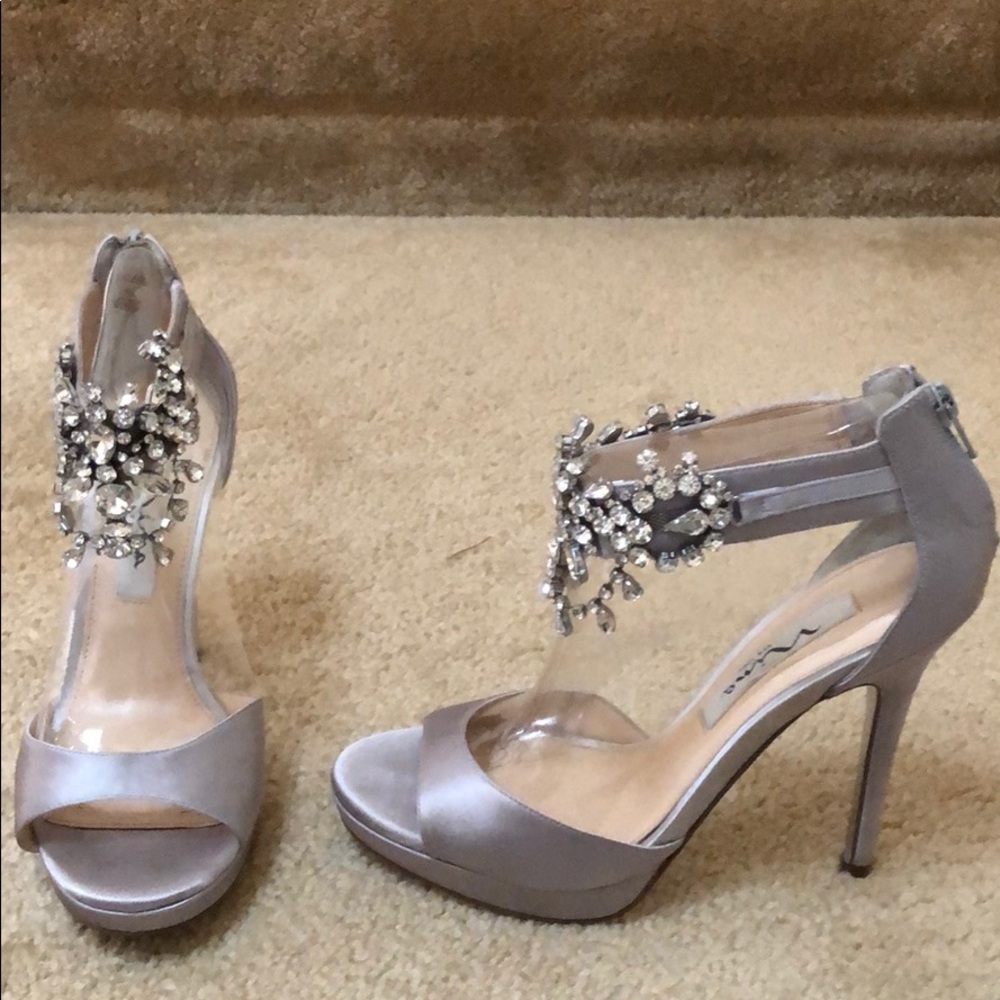 Nina Silver Rhinestone Heels- gorgeous!!!! Wedding